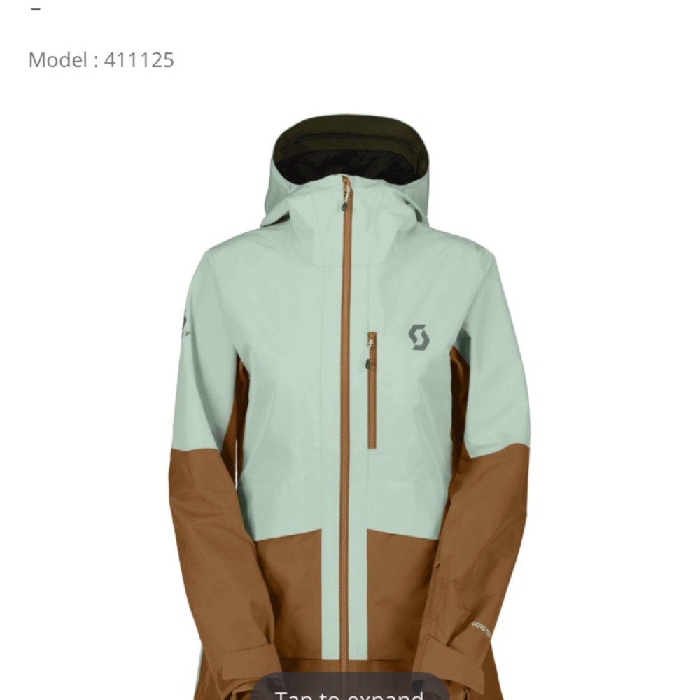 Scott Women's Mint and Brown Ski Jacket